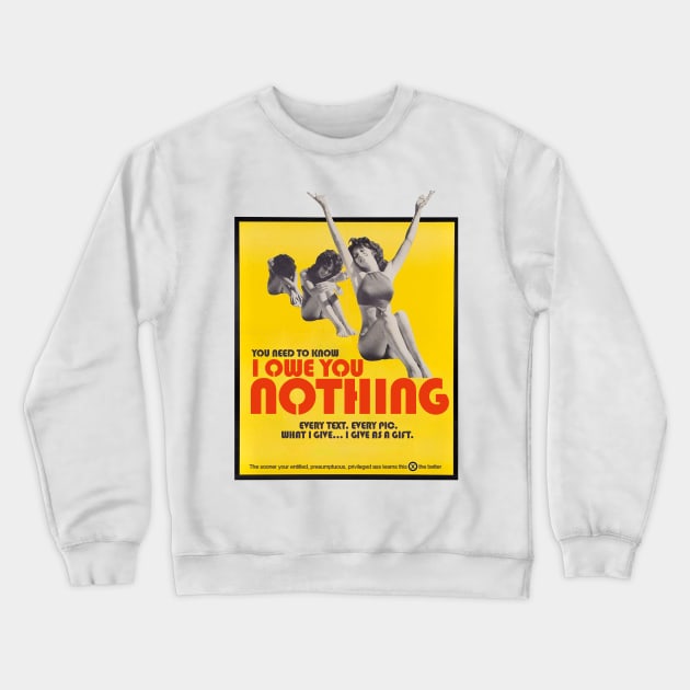 Nothing Crewneck Sweatshirt by Bubble Punk 